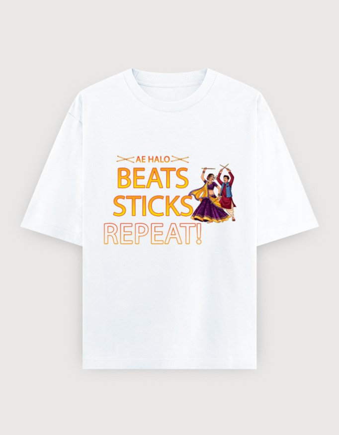 DANDIYA & GARBA OVERSIZED UNISEX TEE - Image 8