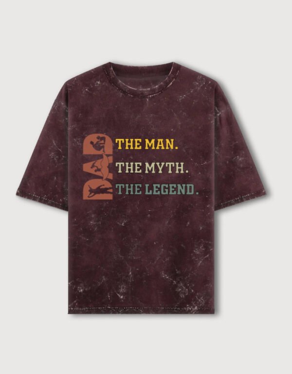 THE MIGHTY DAD ACIDWASHED OVERSIZED TEE