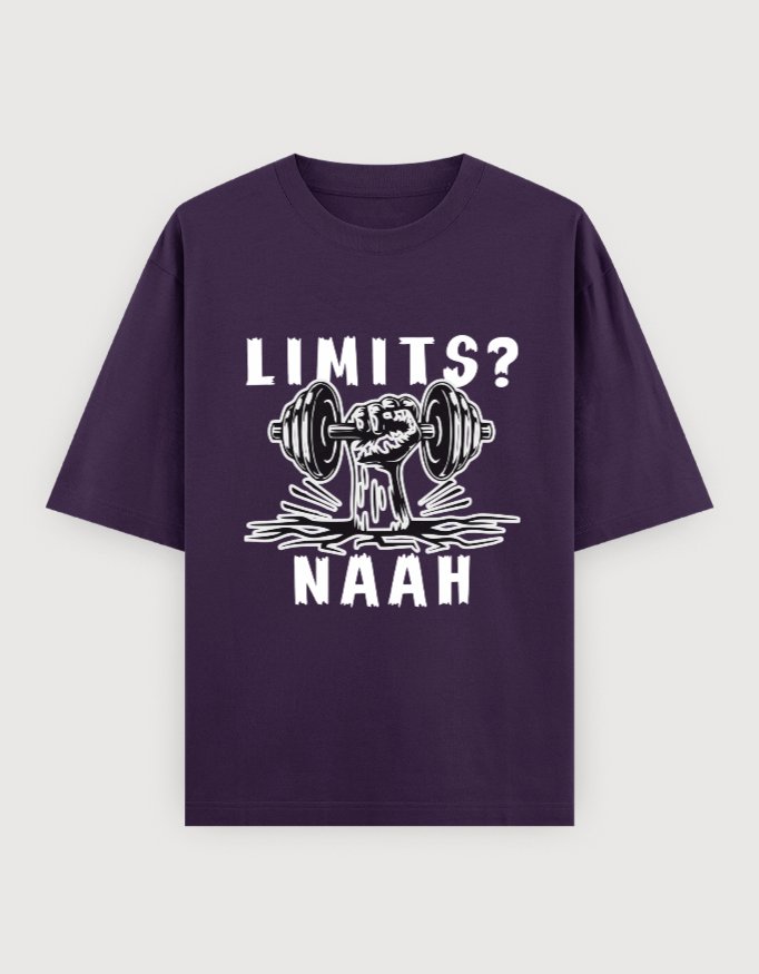 NO LIMITGYM OVERSIZED UNISEX TEE(DARKER VARIANTS) - Image 6
