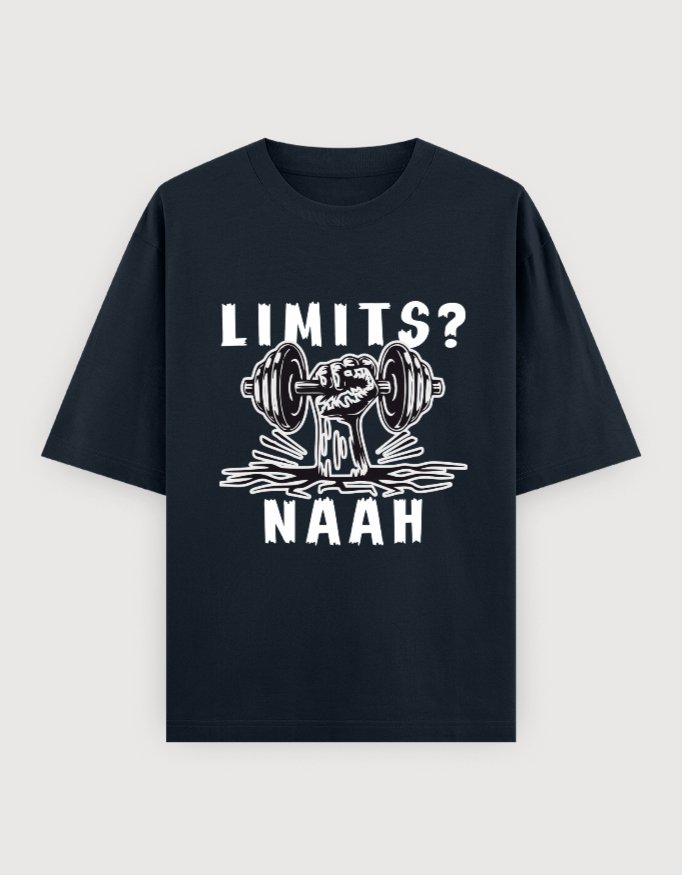 NO LIMITGYM OVERSIZED UNISEX TEE(DARKER VARIANTS) - Image 3