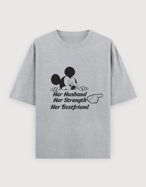 HER HUSBAND,HER BESTFRIEND  OVERSIZED TEE (LIGHTER VARIANTS)
