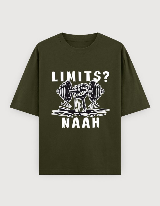NO LIMITGYM OVERSIZED UNISEX TEE(DARKER VARIANTS) - Image 8