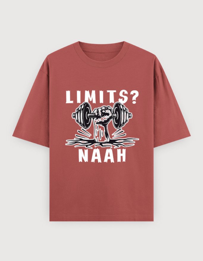 NO LIMITGYM OVERSIZED UNISEX TEE(DARKER VARIANTS) - Image 9