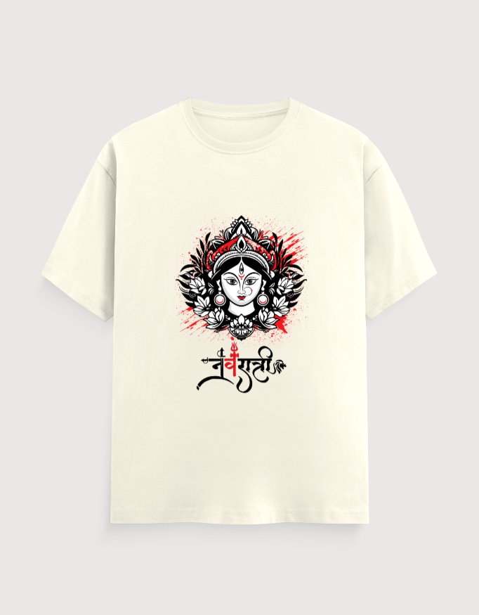 MAA DURGA NAVRATRI UNISEX TEE (LIGHTER VARIANTS) - Image 7