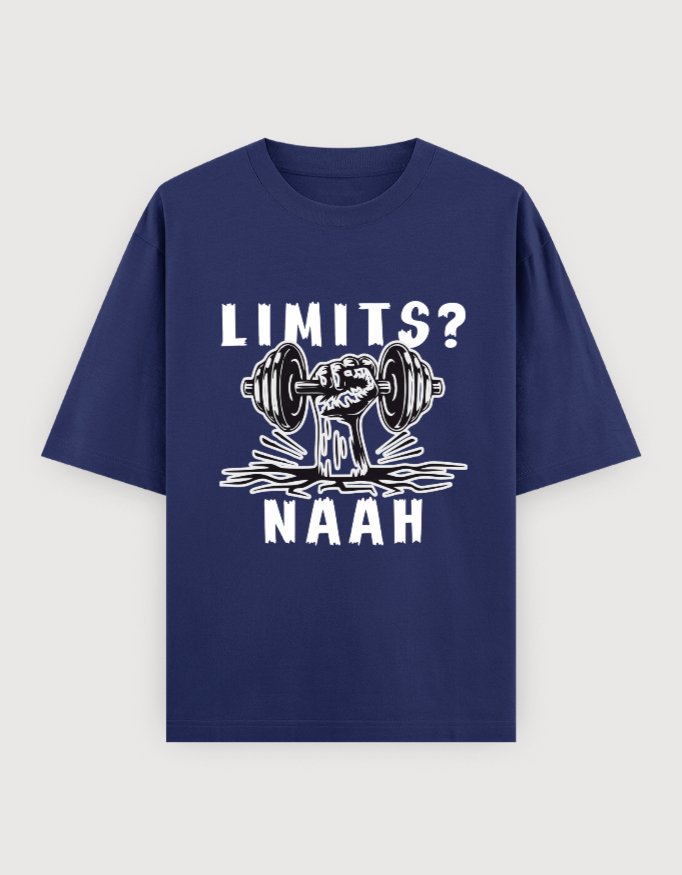 NO LIMITGYM OVERSIZED UNISEX TEE(DARKER VARIANTS) - Image 4